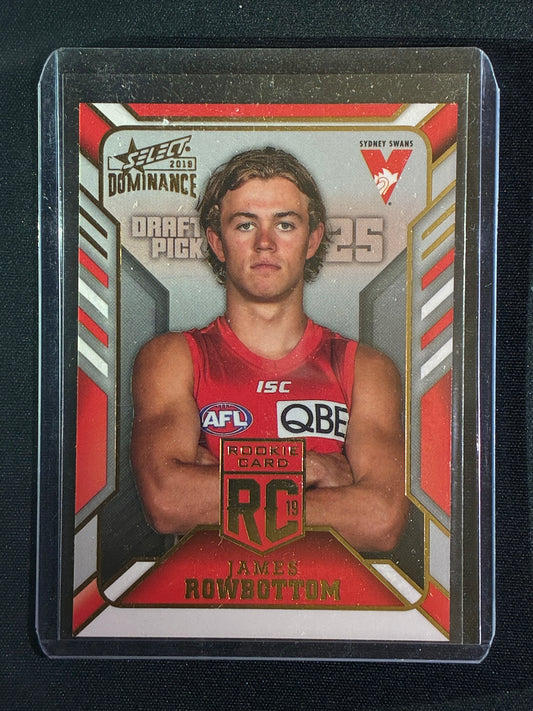 2019 Dominance JAMES ROWBOTTOM Rookie Card 150/250