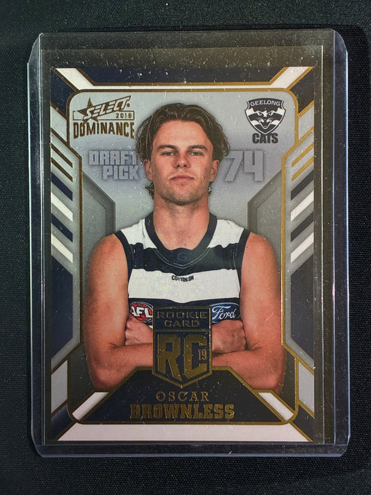 2019 Dominance OSCAR BROWNLESS Rookie Card 168/250