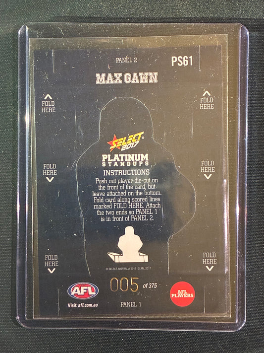 2017 Footy Stars MAX GAWN Platinum Standups 005/375