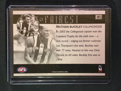 2004 Ovation NATHAN BUCKLEY 2003 Best & Fairest #2