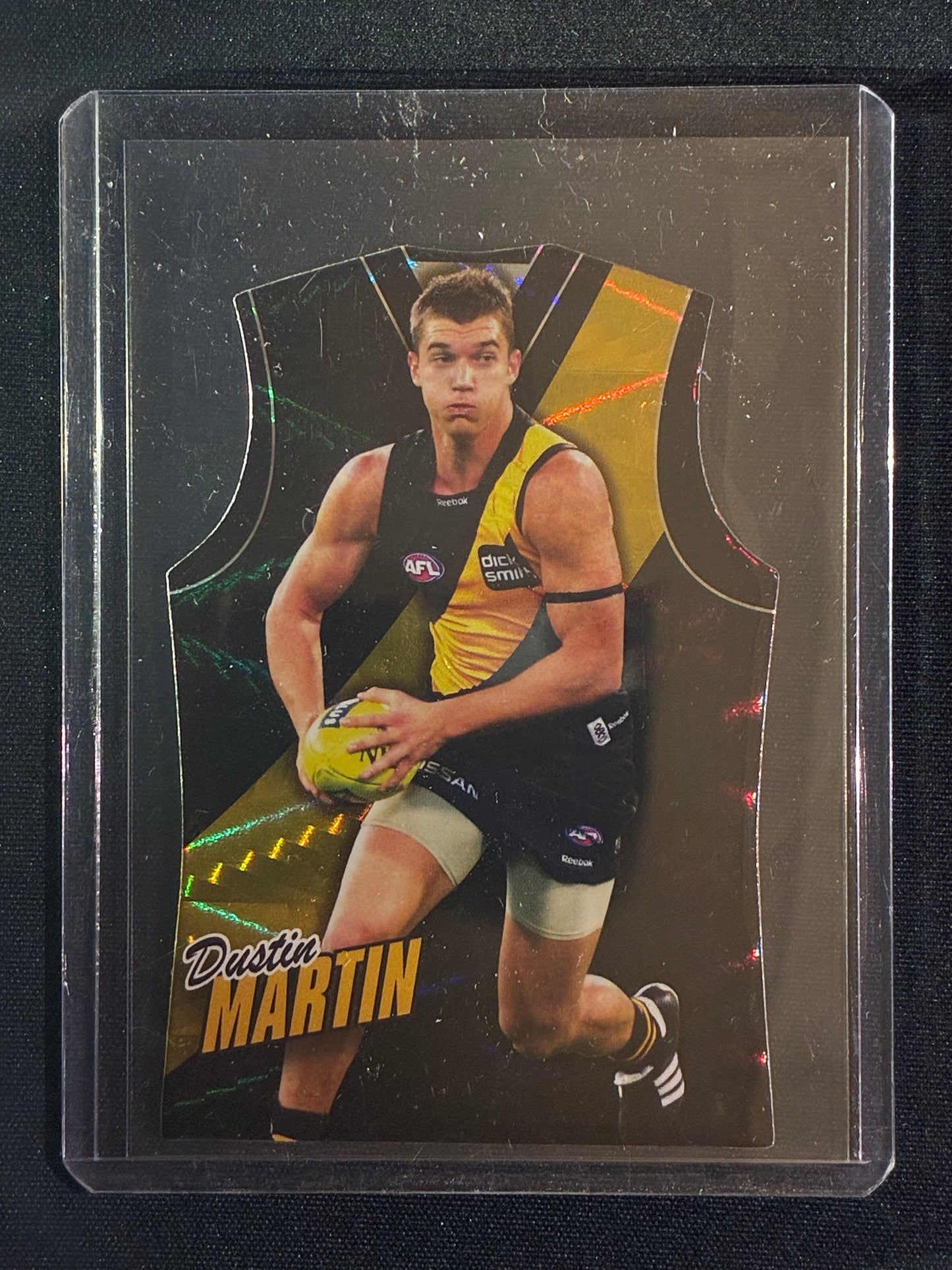 2010 Prestige DUSTIN MARTIN Holofoil Guernsey Rookie Die-Cut #140