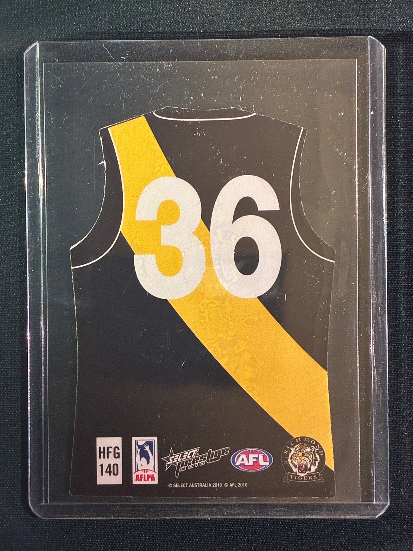 2010 Prestige DUSTIN MARTIN Holofoil Guernsey Rookie Die-Cut #140