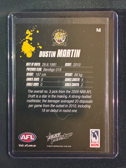 2010 Prestige DUSTIN MARTIN True Rookie Card Base #140 (A)