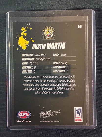 2010 Prestige DUSTIN MARTIN True Rookie Card Base #140 (B)