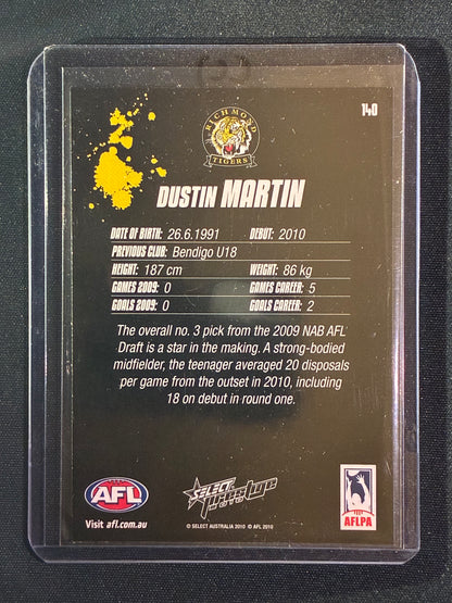 2010 Prestige DUSTIN MARTIN True Rookie Card Base #140 (C)