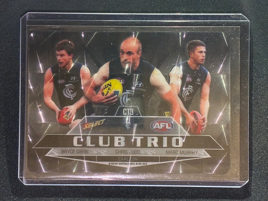 2012 Champions CARLTON BLUES Club Trio #3 Chris Judd Marc Murphy Gibbs