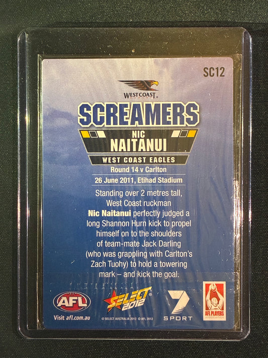 2012 Champions NIC NAITANUI Screamers Lenticular #12
