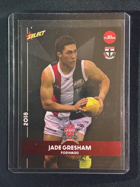 2018 Select JADE GRESHAM 22 Under 22 Team