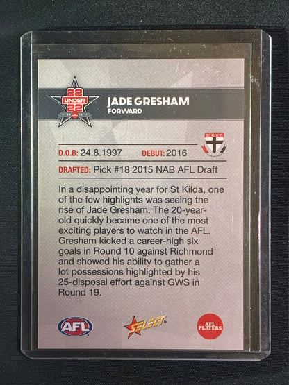 2018 Select JADE GRESHAM 22 Under 22 Team