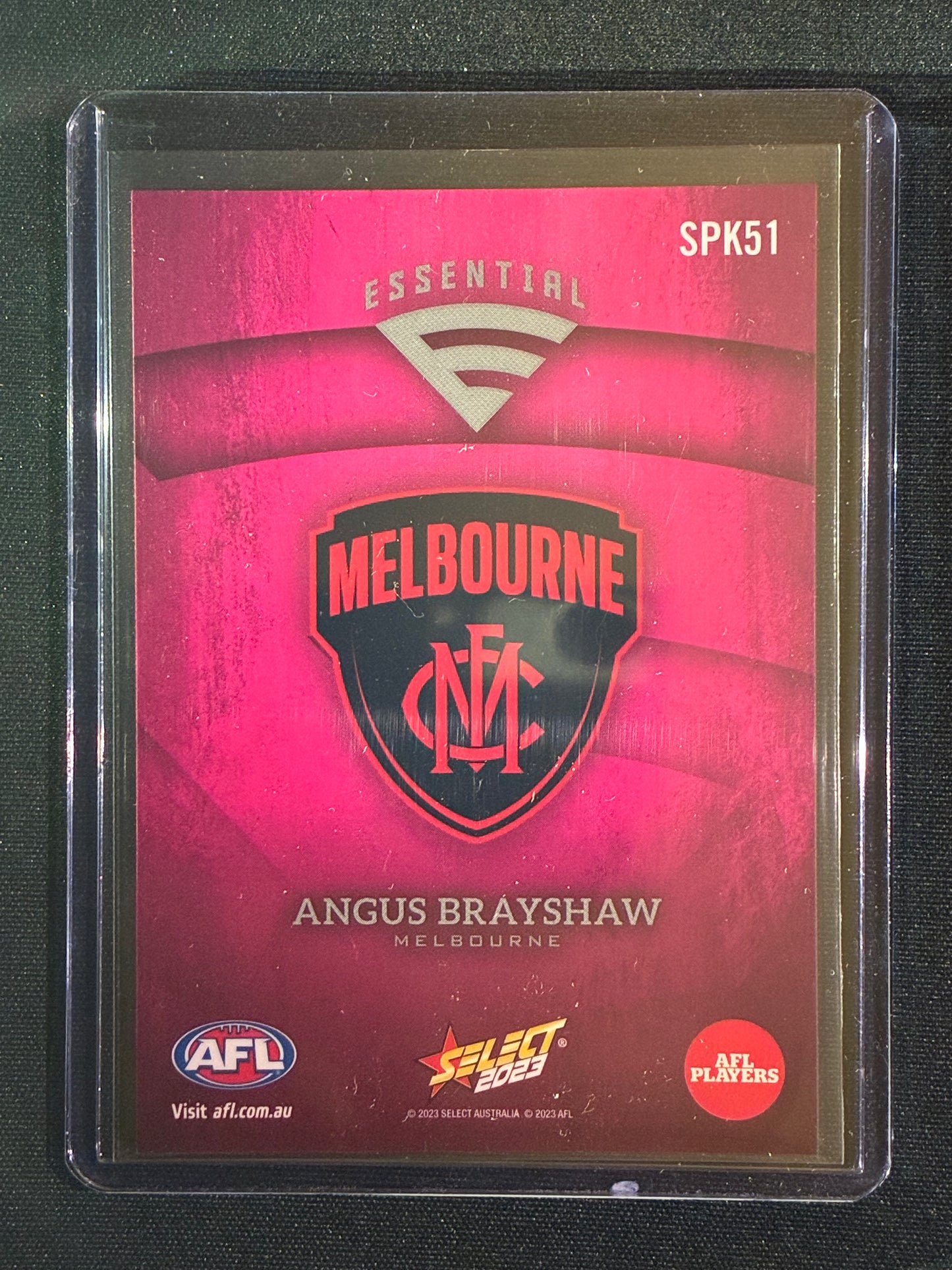 2023 Footy Stars ANGUS BRAYSHAW Essential Starter Pack Kmart Pink #51