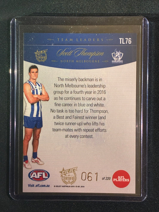 2016 Certified SCOTT THOMPSON Team Leaders Silver 61/220