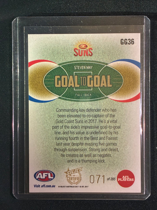 2017 Certified STEVEN MAY Goal to Goal 71/285