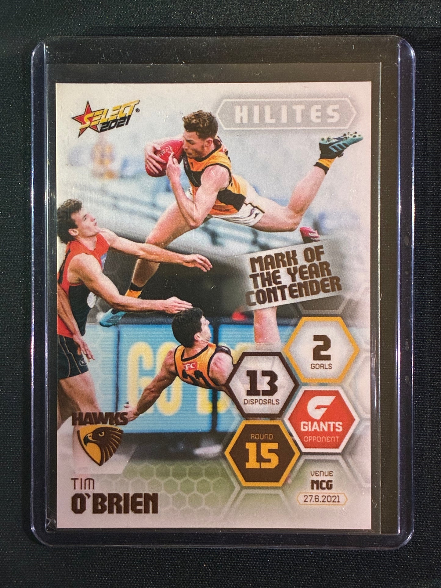2021 Select TIM O'BRIEN Hilites Mark of the Year Contender 86/268
