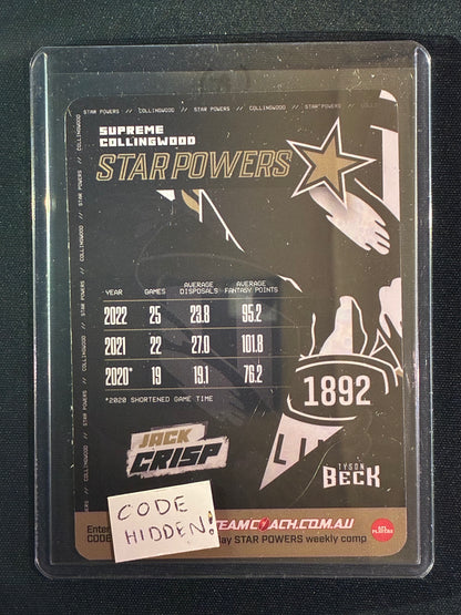 2023 Team Coach JACK CRISP Star Powers Surpeme Team SP Teamcoach #16 (A)